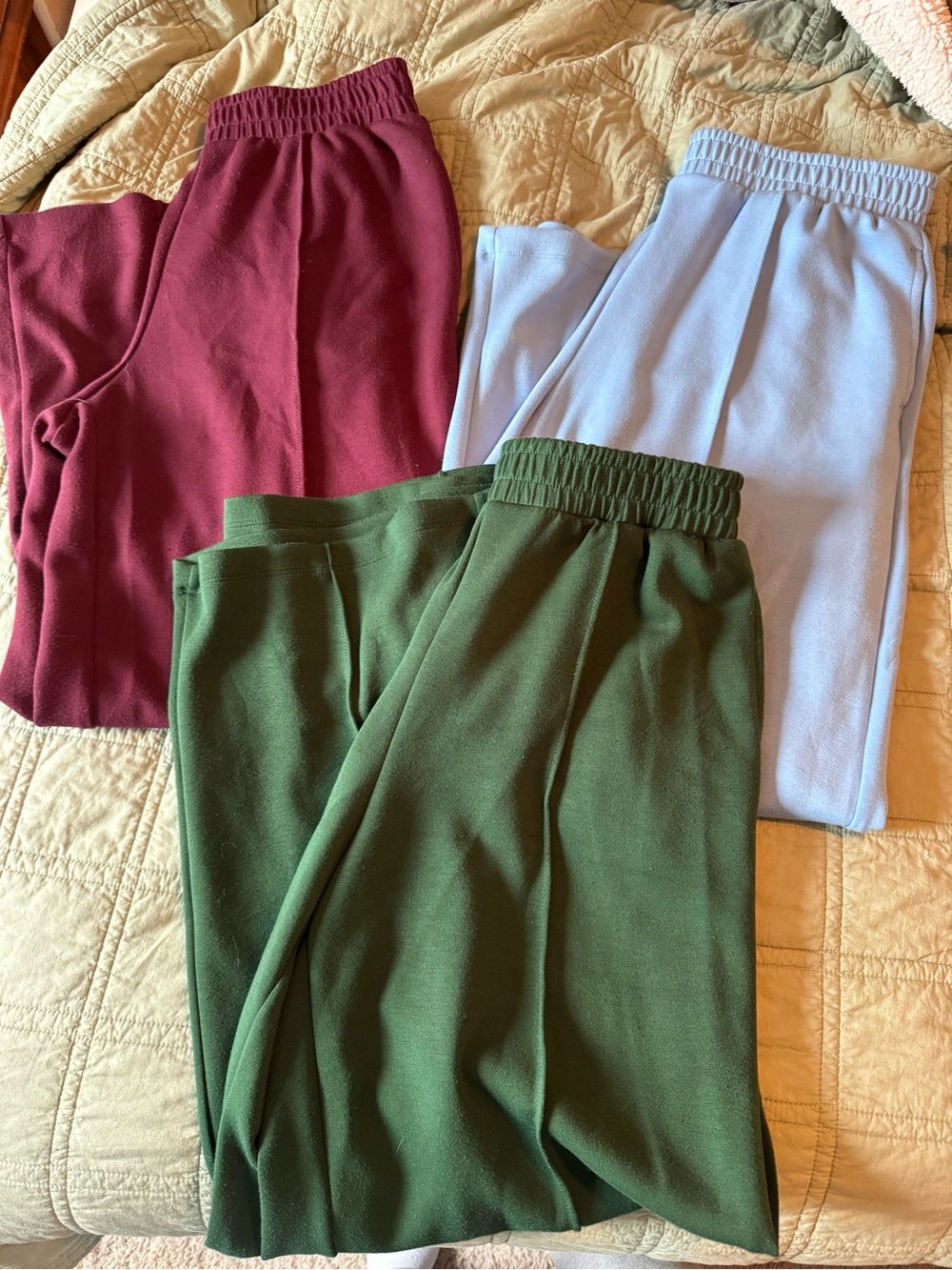 Front seam wide leg jogger bundle